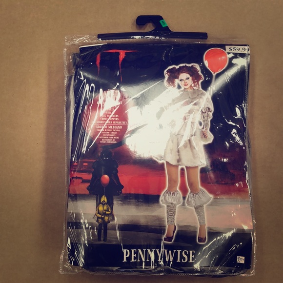 IT Women’s Pennywise Costume New! - Picture 2 of 9
